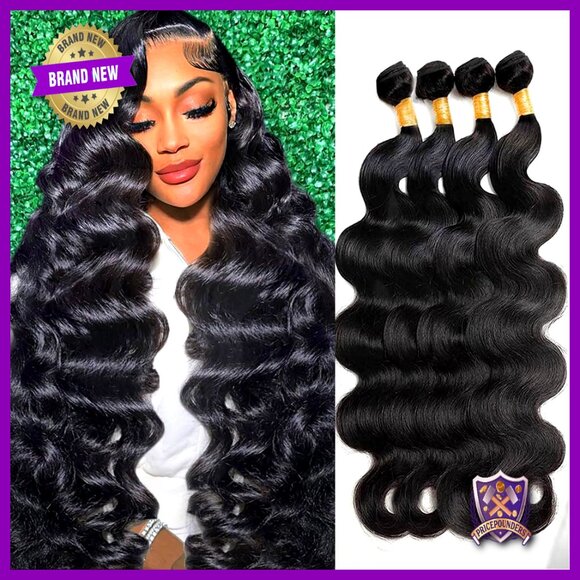Brazilian Body Wave Human Hair Extensions 18-24 Inch Quick Weave Bundles main image 6